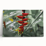 Black and white photo of Caribbean Martinique scenery on large stretched canvas, suitable for kitchen wall art.