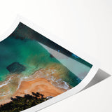 Extra large wall art featuring line art flowers in soft pastel shades on a rolled print, ideal for large living room decor.