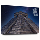 Large abstract wall art of Central America scenery in Belize, printed on acrylic glass.