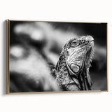 Framed canvas featuring a vintage-style landscape painting of a Costa Rican scenery in black and gold tones.