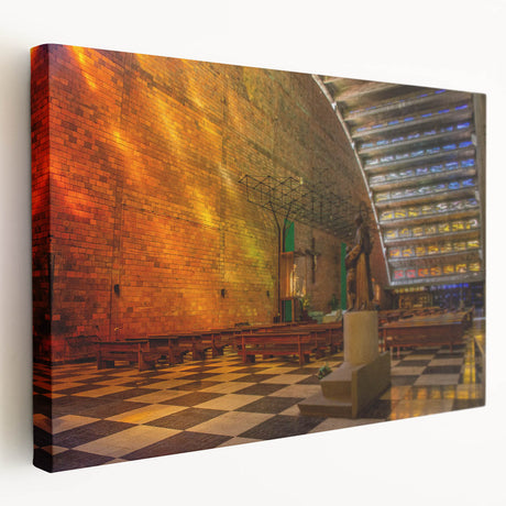Large acrylic print of a vibrant El Salvador landscape on canvas, ideal for kitchen wall art.