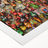 Art deco poster of a vibrant Guatemalan landscape on rolled canvas, ideal for dining room wall art.