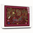 Large abstract wall art of a Central American scenery on acrylic glass, in vibrant colors.