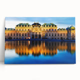 Black and white large art print of a European cityscape on stretched canvas, suitable for kitchen wall art.