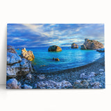 Black and white photo of a European street scene on a large stretched canvas, suitable for kitchen wall art.