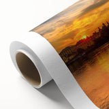 Art deco poster of Prague scenery with muted earth tones on rolled canvas, ideal for nursery wall art or dining room decor.