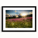 Extra large framed abstract art print featuring colorful, textured scenery of Czech Republic, ideal for living room decor.