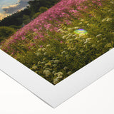 Art deco poster of a Czech Republic scenery in muted earth tones on rolled canvas, suitable for dining room decor.