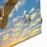 Acrylic glass print of a large abstract depiction of Piccadilly, England in mid-century modernist style.