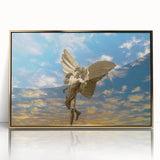 Art deco poster of Piccadilly, England in muted gold and black tones, framed acrylic, suitable for modern art wall decor.