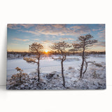 Black and white photograph of a European cityscape on large stretched canvas, ideal for kitchen wall art.