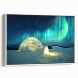 Vintage poster art featuring a scenic Finland landscape on extra large framed canvas, in vibrant colors.