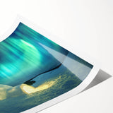 Extra large wall art featuring line art flowers in monochrome, rolled print format, ideal for large living room decor.