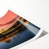 Extra large wall art featuring line art flowers in a monochrome style, printed on rolled canvas.