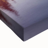 Black and white large art canvas depicting a serene Lyon landscape, ideal for bedroom wall decor.