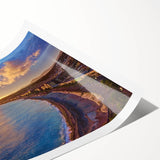 Extra large wall art featuring line art flowers in subtle hues, printed on rolled canvas, suited for large living room decor.