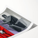 Extra large wall art of line art flowers in muted green and beige, rolled canvas, ideal for large living room wall decor.