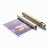 Extra large rolled print of Greenland scenery with vibrant green tones, ideal for classy bathroom wall art.