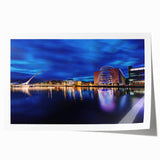 Rolled print of a scenic Irish landscape with lush green fields and a clear sky, ideal for art wall dining room.