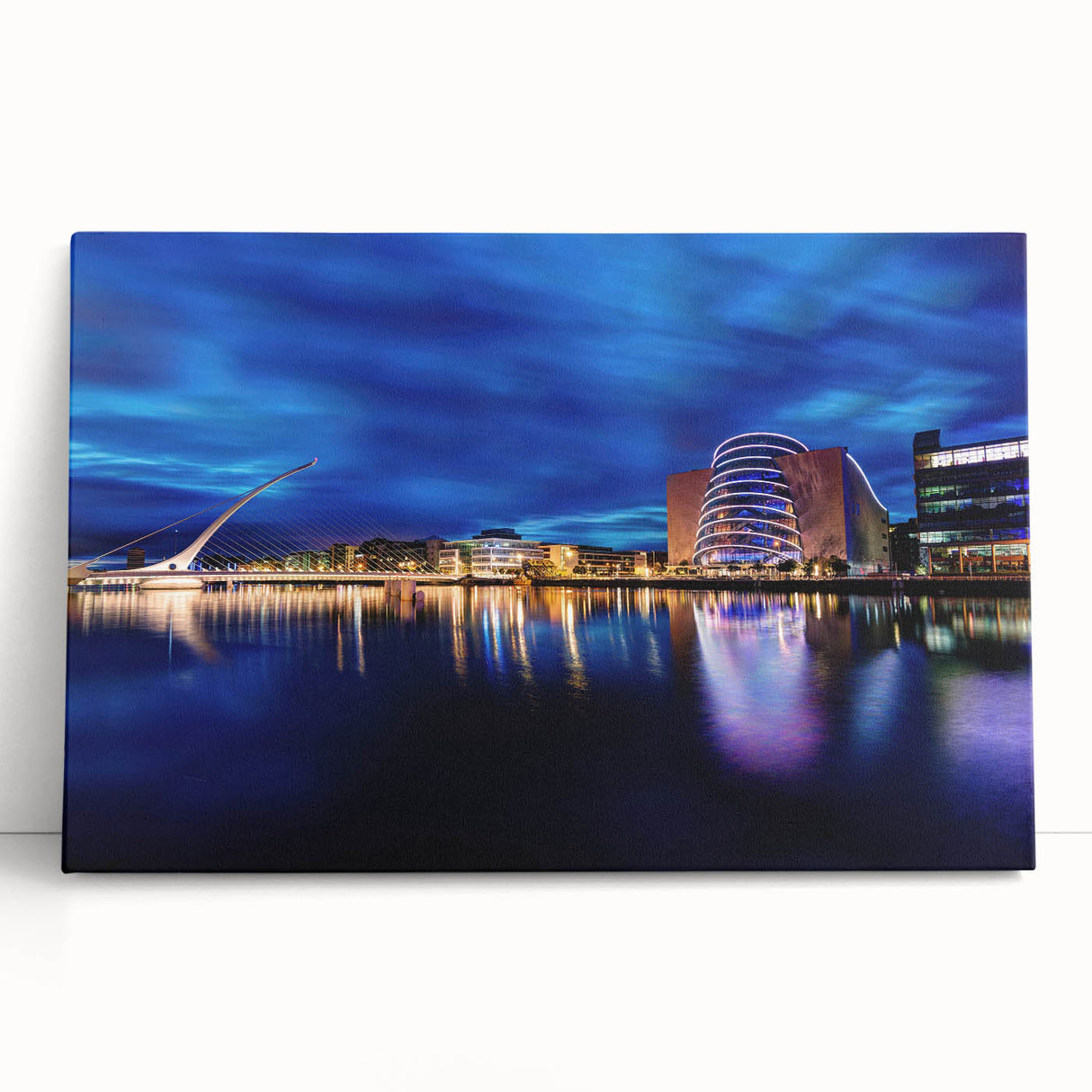 Black and white stretched canvas featuring a scenic Irish landscape, ideal for kitchen wall art.