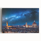 Black and white stretched canvas of Florence scenery, ideal for kitchen wall art or bedroom ambiance.