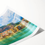 Extra large wall art featuring line art flowers in muted tones on a rolled print, suitable for large living room decor.