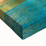 Black and white landscape art painting of a Sicilian scenery on stretched canvas, ideal for bedroom wall decor.