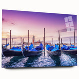 Acrylic print of Venice scenery in muted earth tones, ideal for bedroom or dining room art.