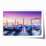 Venice scenery on rolled print featuring soft pastel colors, ideal for art wall dining room or classy bathroom decor.