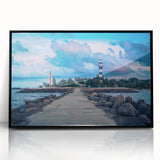 Large abstract wall art of a European cityscape in muted gray and black tones on framed acrylic.