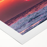 Art deco poster featuring a serene Lithuanian landscape on rolled canvas, suitable for dining room decor.