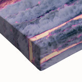 Large art of a black and white Lithuanian landscape on stretched canvas, ideal for bedroom wall decor.