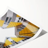 Extra large wall art featuring line art flowers in muted tones on a rolled print, ideal for large living room decor.