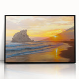 Large abstract wall art depicting Andalucia, Spain, in muted earth tones on a framed acrylic.