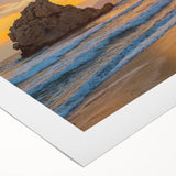 Art deco poster of Andalucia landscape in muted earth tones on rolled canvas, ideal for dining room wall art.