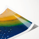 Extra large rolled print of line art flowers, using black and white tones, ideal for large living room wall art.