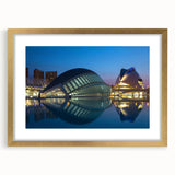 Extra large abstract art print depicting a textured European scenery in muted earth tones, framed in gold.