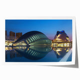 Extra large rolled print depicting a scenic Valencia landscape with vibrant floral elements, ideal for art wall dining room.