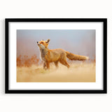 Extra large abstract art print featuring a colorful, textured depiction of a European scenery.