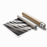 Extra large rolled print of a serene Swiss landscape with gentle floral elements in muted green and blue tones.