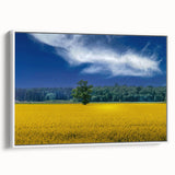 Vintage poster art of a European scenery in Ukraine on a framed canvas, featuring a blend of vibrant colors.