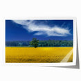 Extra large rolled print of a Ukrainian landscape, featuring vibrant green and floral elements.
