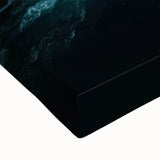 Black and white landscape art painting of Baja California on large stretched canvas, suitable for bedroom decor.