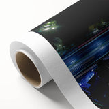 Art Deco poster of Mexico City scenery on rolled canvas, featuring pastel colors, ideal for nursery wall art.