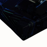 Black and white landscape art painting of Mexico City on large stretched canvas, suitable for bedroom wall decor.