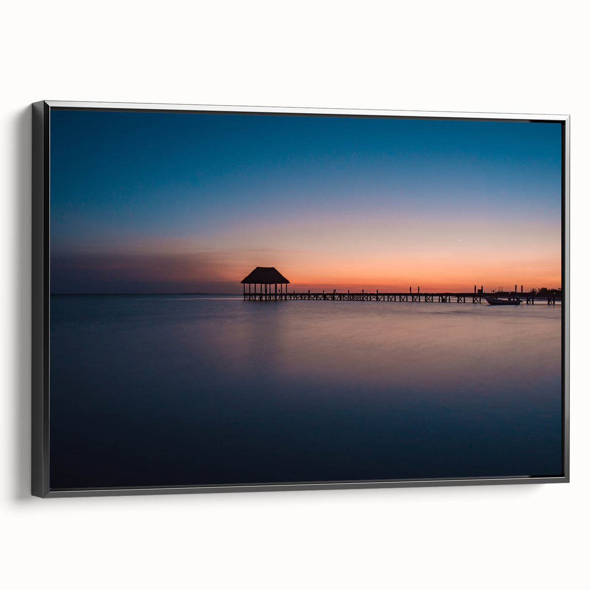 Black and white framed canvas of Oaxaca landscape, vintage poster style, ideal for bedroom decor.