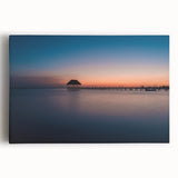 Black and white stretched canvas of Oaxaca scenery, ideal for kitchen wall art.