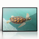 Large abstract wall art depicting Quintana Roo scenery in muted earth tones on a framed acrylic.