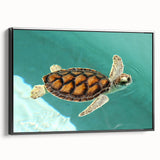 Black and white framed canvas of a vintage Quintana Roo landscape, ideal for bedroom wall art.