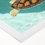 Art Deco poster of Quintana Roo scenery on rolled canvas, featuring pastel shades, perfect for nursery wall art.